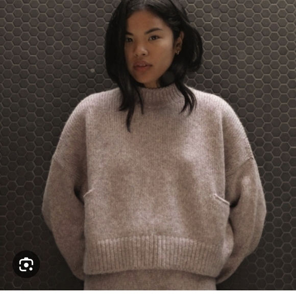 lunya Sweaters - Lunya Alpaca Women's Sweater in Soft Mauve Size Medium